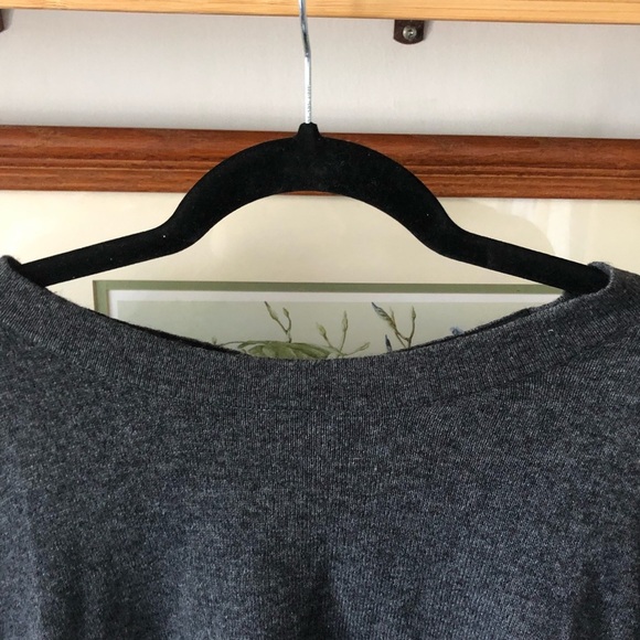 SANDRO Lambswool-Blended Tie Back Gray Sweater Size 3 - Picture 3 of 11